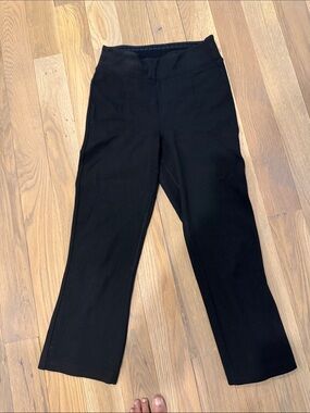 Black ponte kick flare midi pant xs